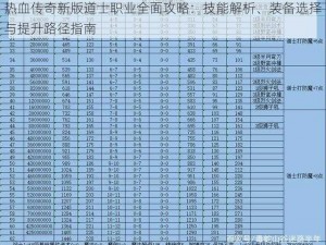 热血传奇新版道士职业全面攻略：技能解析、装备选择与提升路径指南