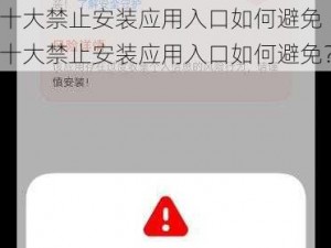 十大禁止安装应用入口如何避免 十大禁止安装应用入口如何避免？