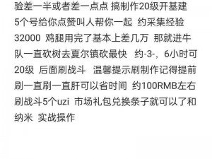 明日之后快速升级攻略详解：必备技巧与常识小知识一网打尽