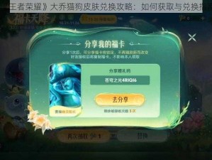 《王者荣耀》大乔猫狗皮肤兑换攻略：如何获取与兑换指南