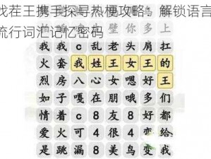 汉字找茬王携手探寻热梗攻略：解锁语言魅力，挑战流行词汇记忆密码