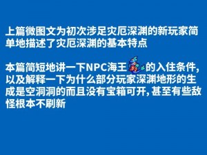 《泰拉瑞亚灾厄深渊攻略：如何深入深渊之地》