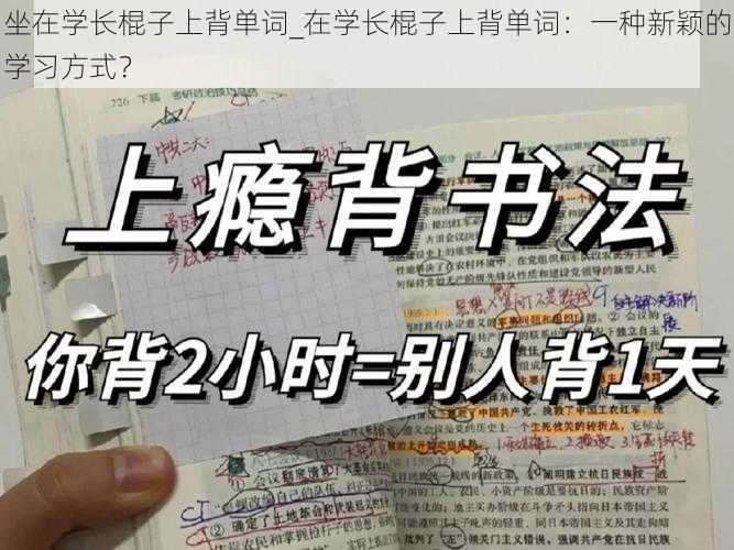 坐在学长棍子上背单词_在学长棍子上背单词：一种新颖的学习方式？