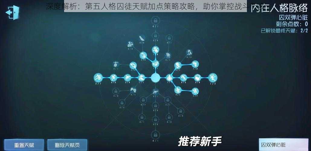 深度解析：第五人格囚徒天赋加点策略攻略，助你掌控战斗节奏