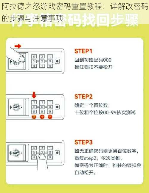 阿拉德之怒游戏密码重置教程：详解改密码的步骤与注意事项