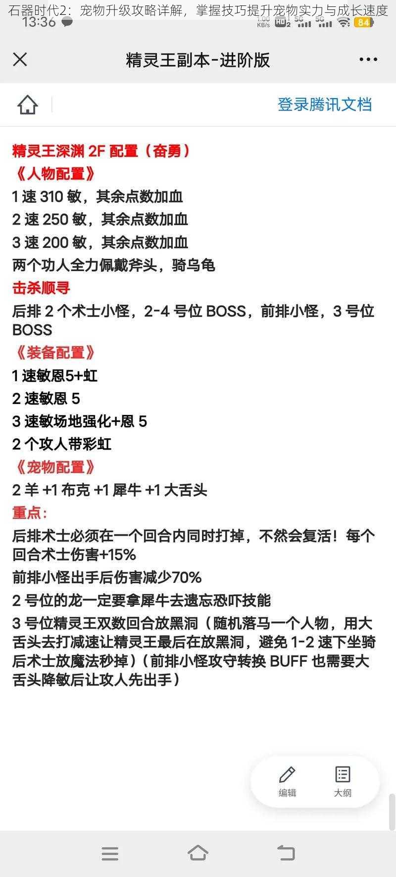 石器时代2：宠物升级攻略详解，掌握技巧提升宠物实力与成长速度