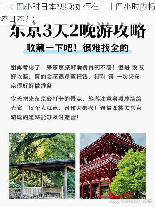 二十四小时日本视频(如何在二十四小时内畅游日本？)