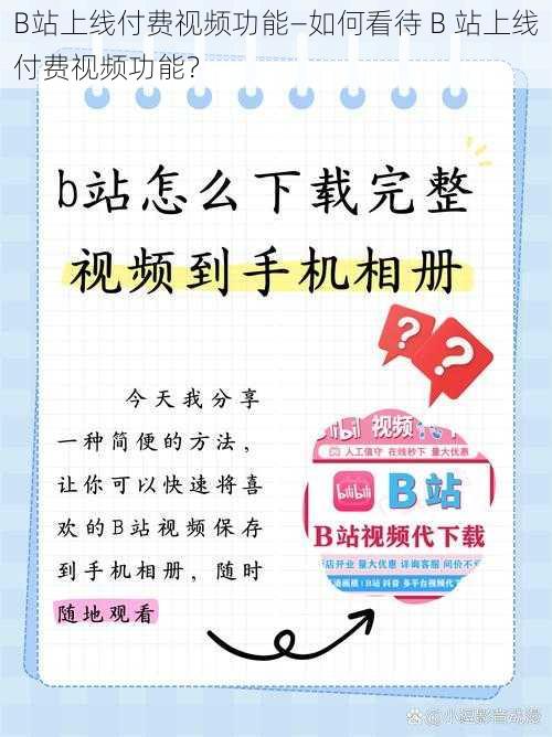 B站上线付费视频功能—如何看待 B 站上线付费视频功能？