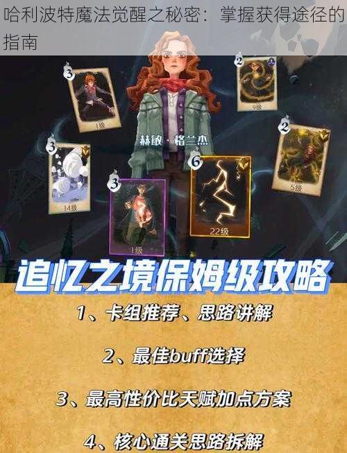 哈利波特魔法觉醒之秘密：掌握获得途径的指南