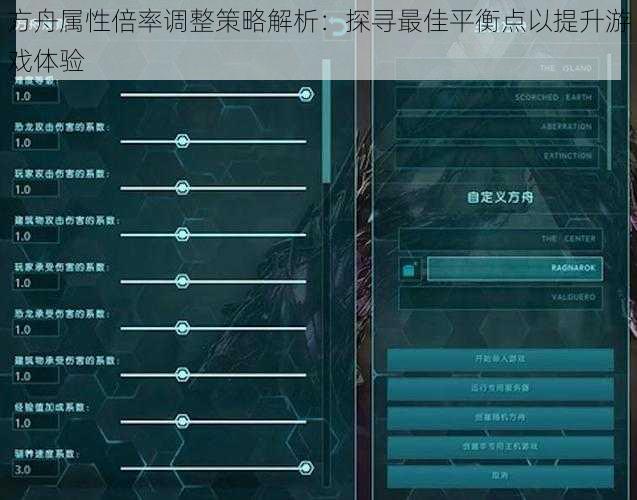 方舟属性倍率调整策略解析：探寻最佳平衡点以提升游戏体验