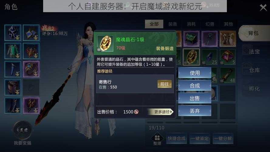 个人自建服务器：开启魔域游戏新纪元